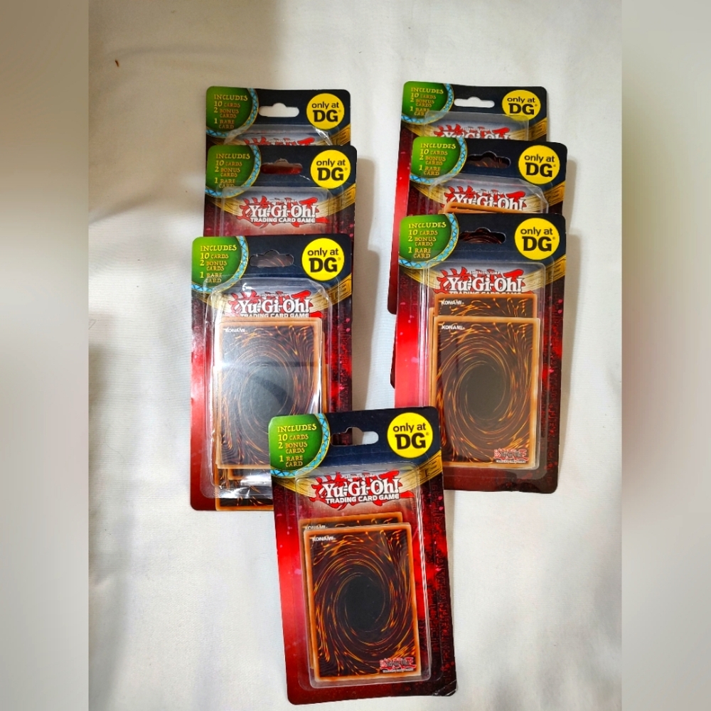 Yu Gi Oh Trading Card Game Booster Pack Bundle Of 7 - Red Edition